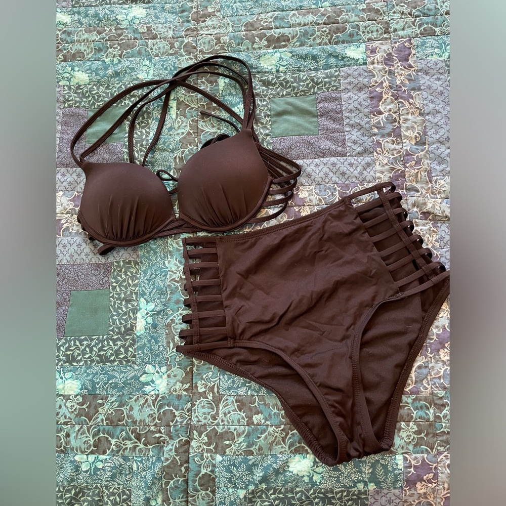 Shade and Shore 2 Piece Swimsuit Juniors Size XS